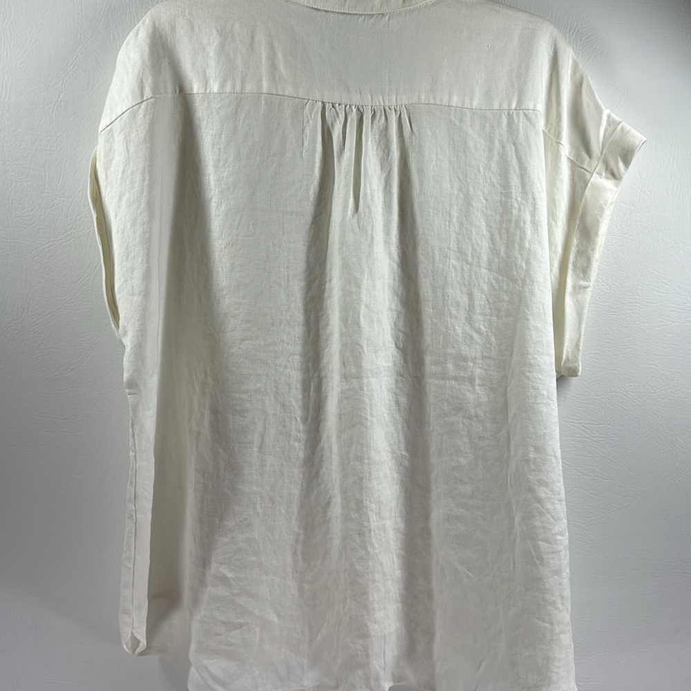 Marc New York Andrew Marc Linen Button Down, Xl - image 4
